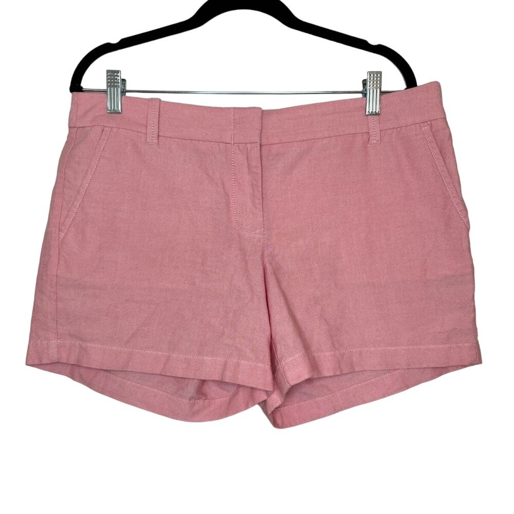 J.‎ Crew Classic Chino Shorts Women's 10 Pink 100% Cotton Pockets